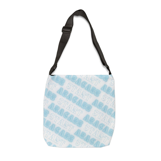 Secret Code Adjustable Tote Bag - White