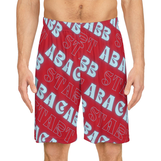 Secret Code Basketball Shorts - Red