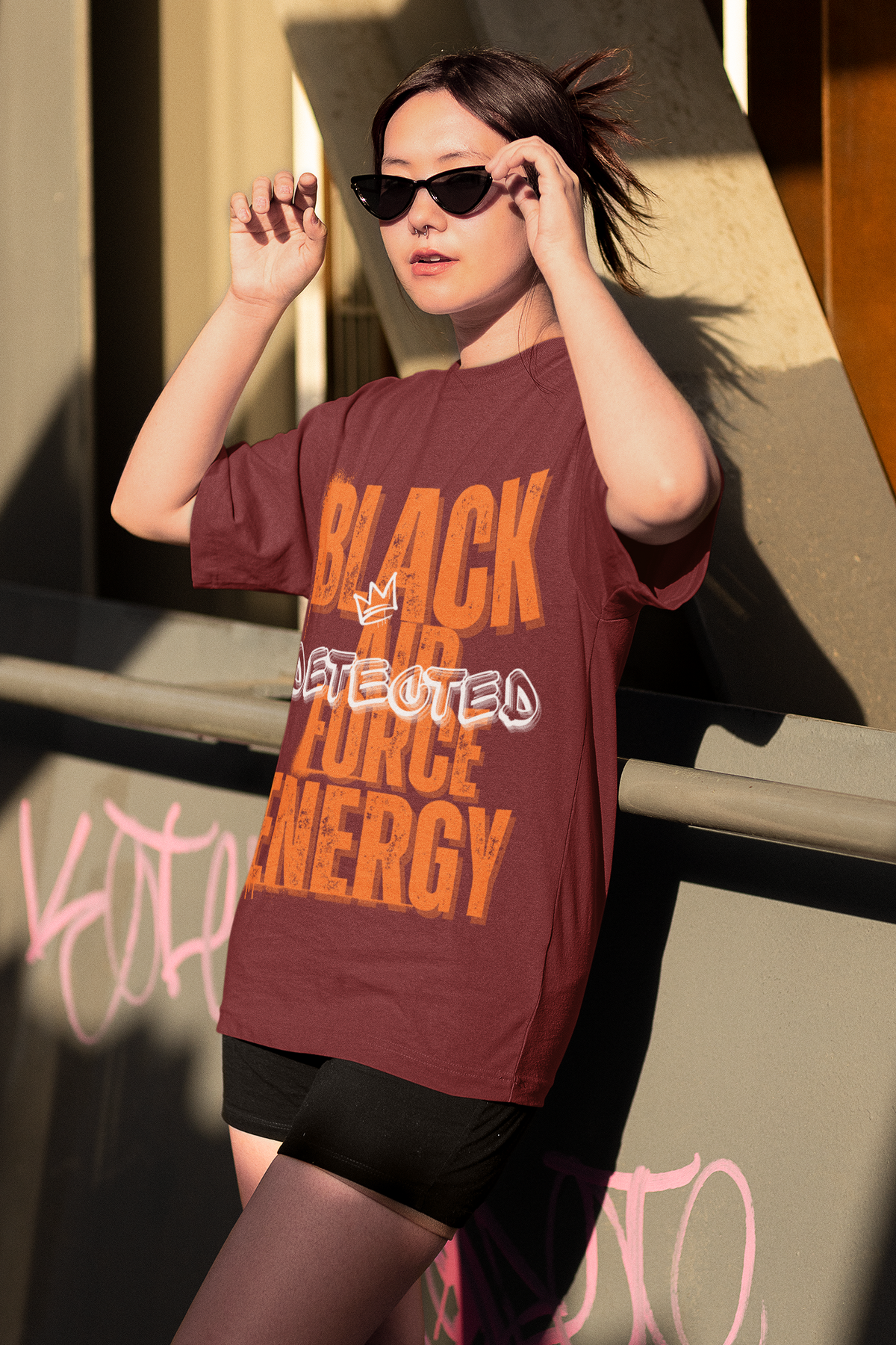 Black Air Force Energy Detected Unisex T-shirt.