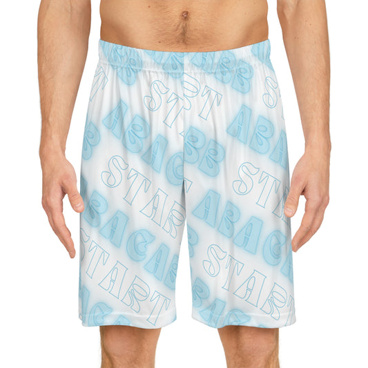 Secret Code Basketball Shorts - White