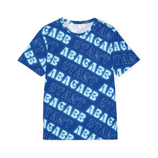 Secret Code Print T-shirt (Blue)